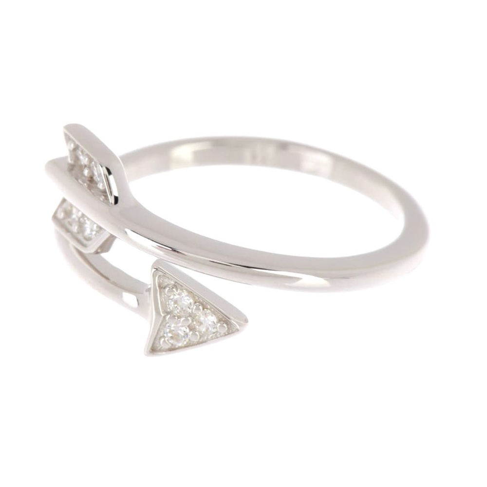 Swarovski arrow silver earrings